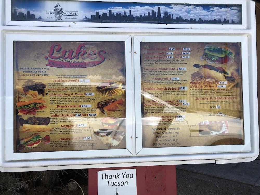 Luke's Italian Beef Menu image 3